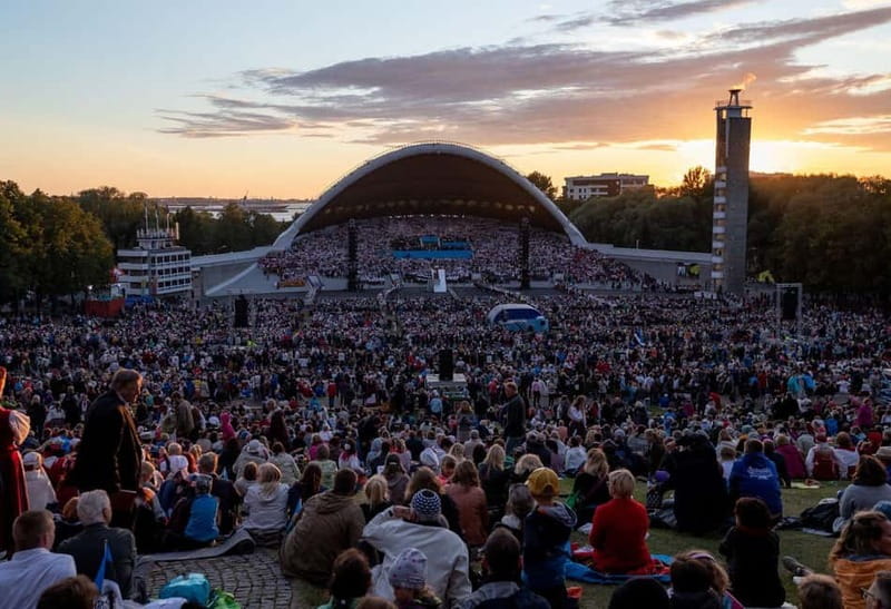 Panoramic Tour over Tallinn by vehicle - Tallinna laululava and Song Festival Ground, national identity you can feel